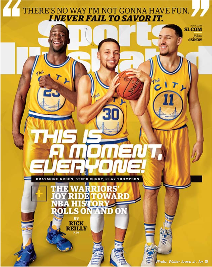 Golden State Warriors the core three Klay Thompson Stephen Curry Draymond  Green shirts - Yesweli