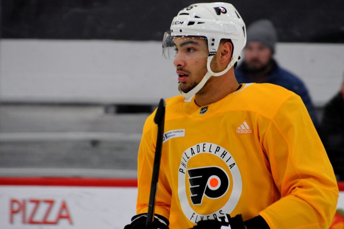 New Flyers winger Tyrell Goulbourne took a long ride to Philly