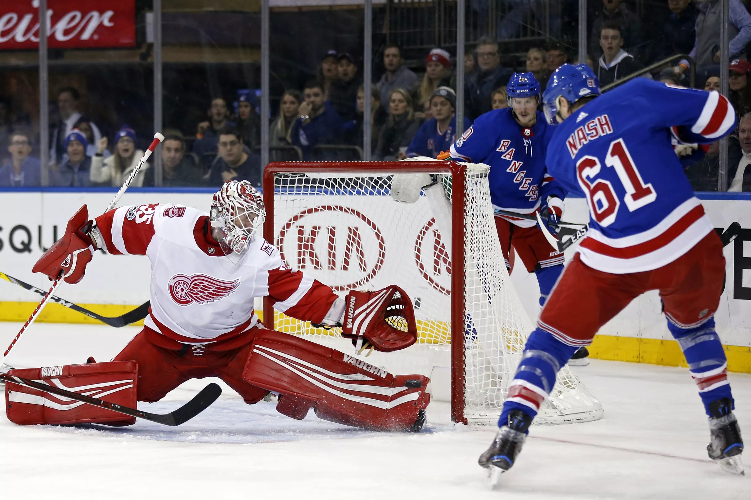 Rangers 2 Red Wings 1 (OT) Howard Continues Strong Play at MSG but