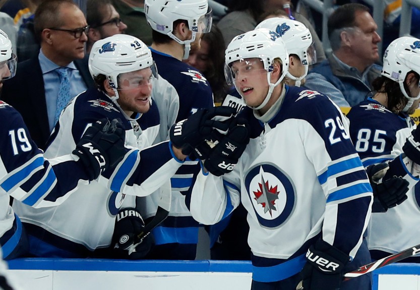 Patrik Laine Scores 5 Goals, Lifts Winnipeg Jets Past St. Louis Blues