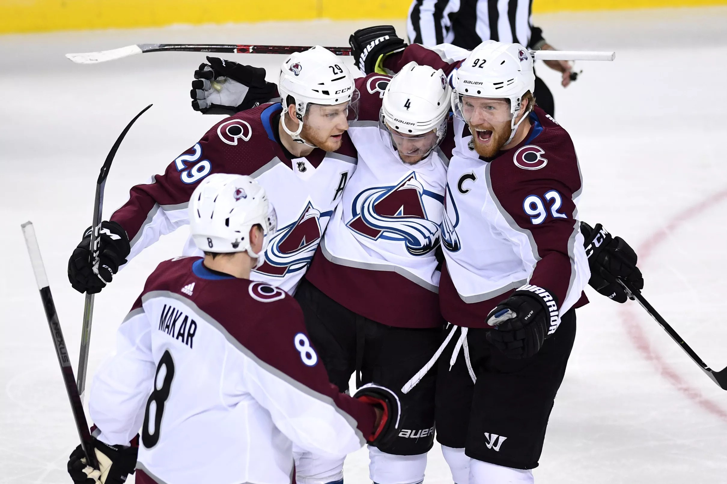 Colorado Avalanche finish off the CalgaryFlames. Win first playoff