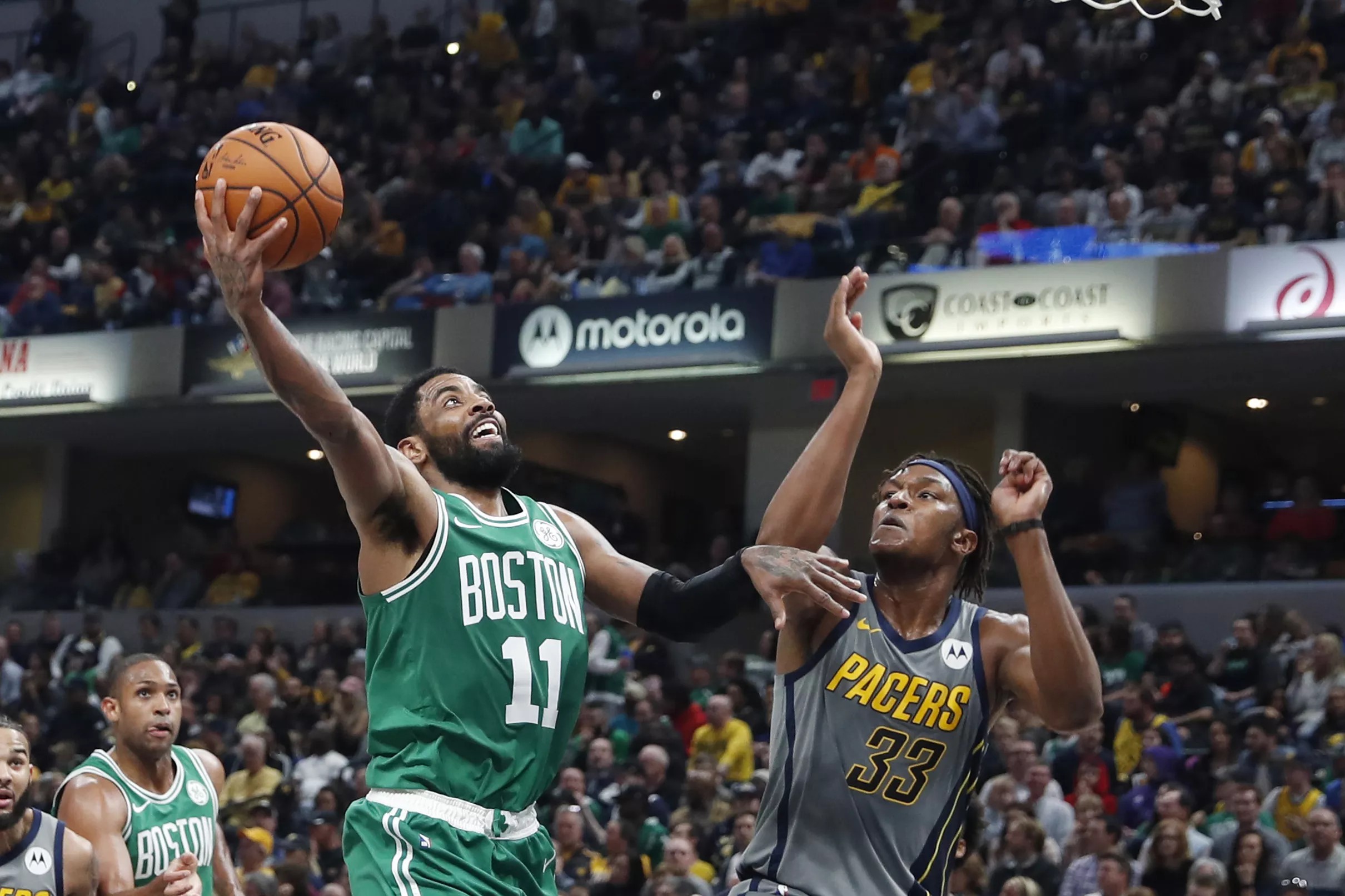 Celtics clinch homecourt advantag
e for first round of Eastern 