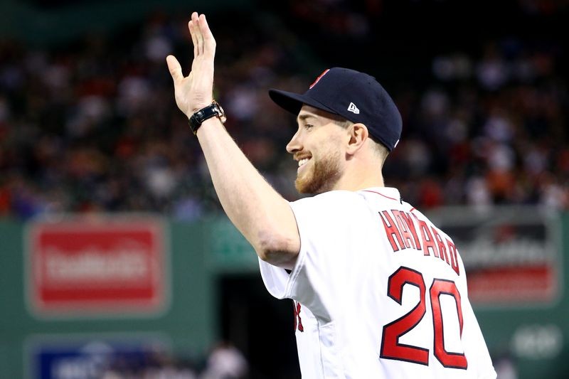 Gordon Hayward throws out first pitch at Red Sox game