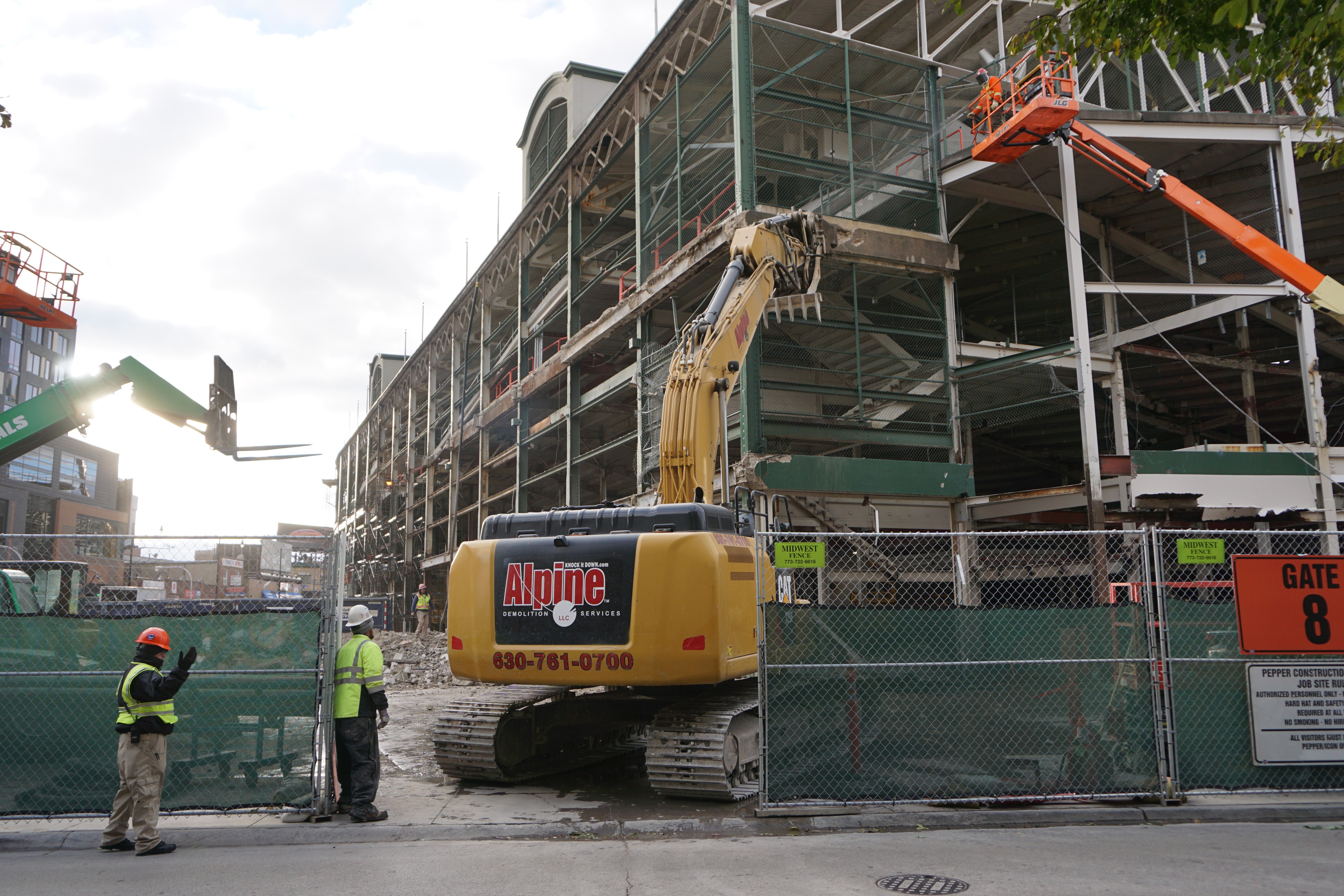 Wrigley Field construction update October 20