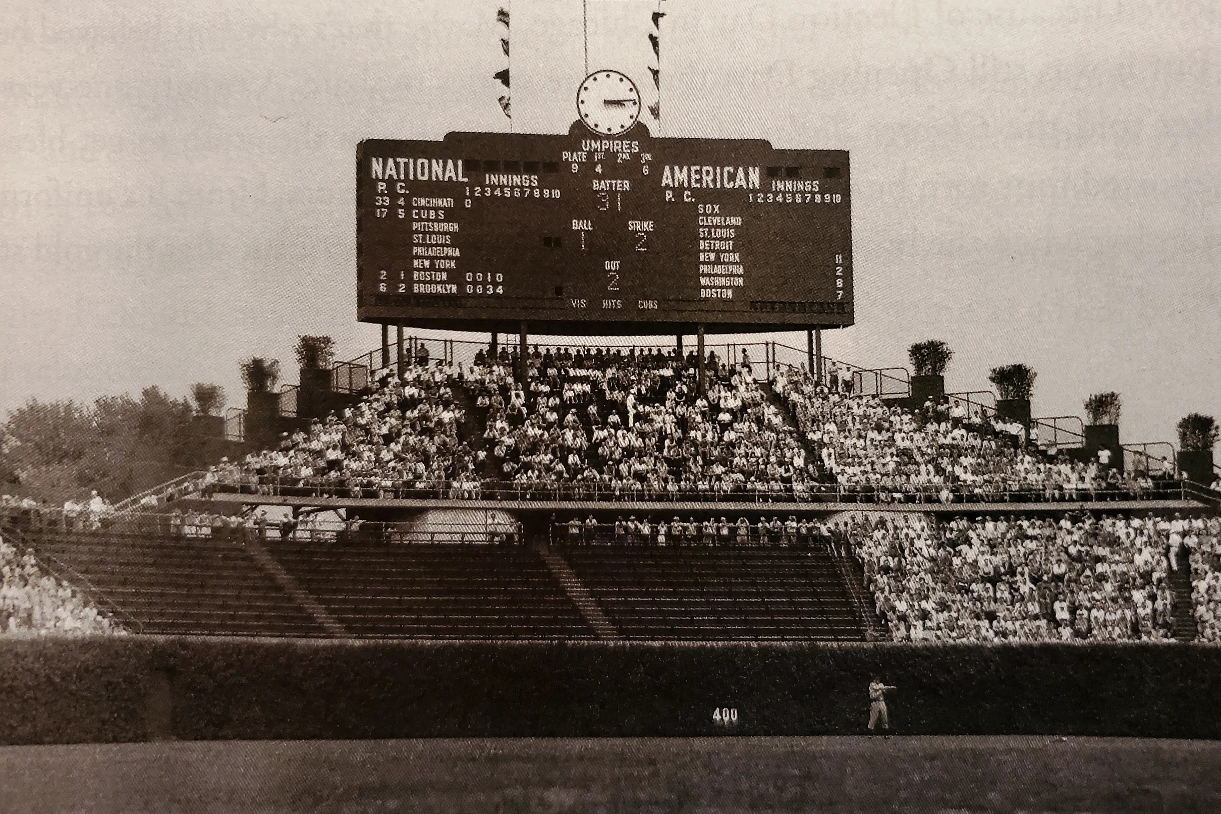 Inside the Wrigley Field scoreboard 