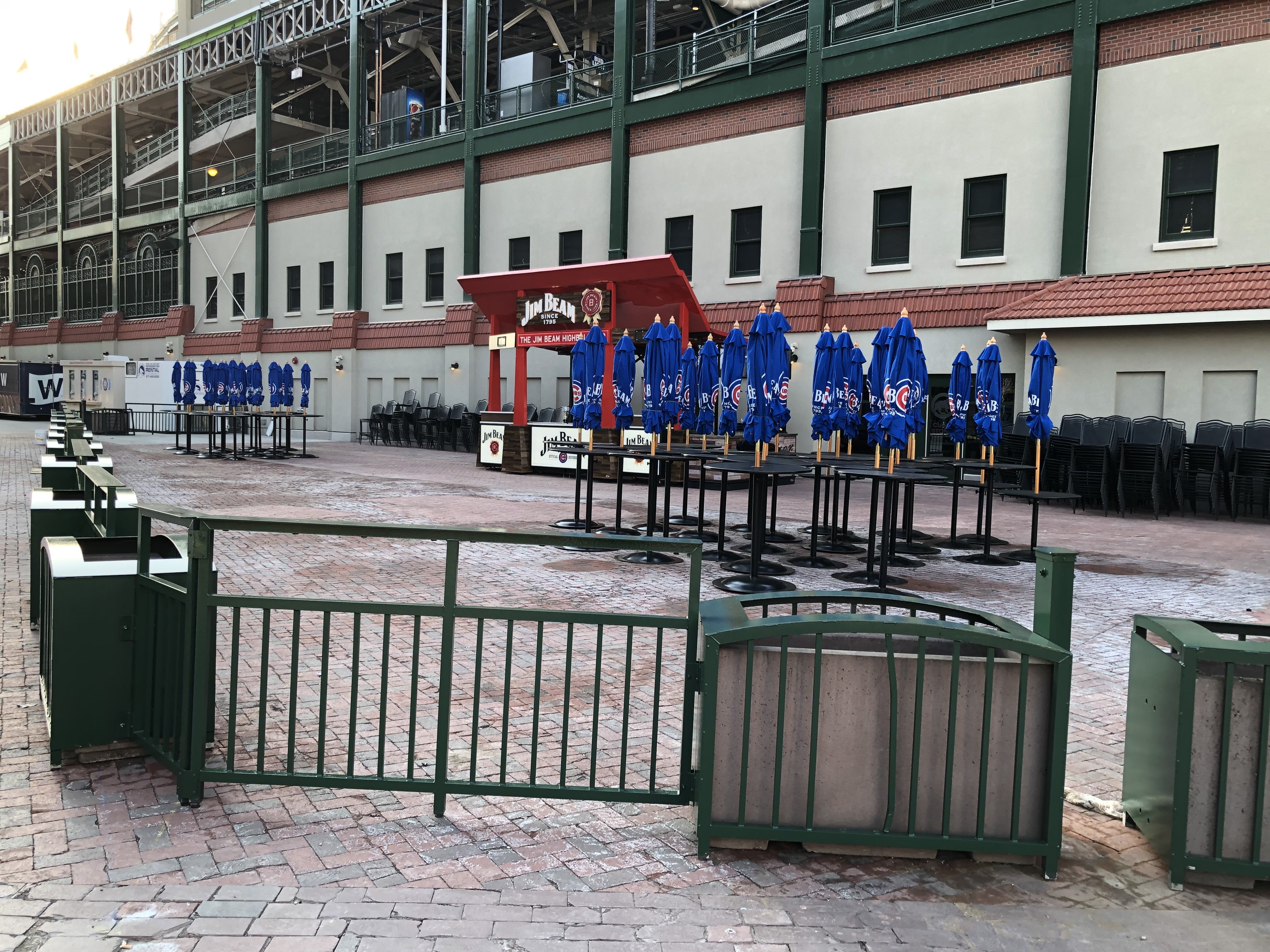 The Cubs have opened an outdoor patio on Addison