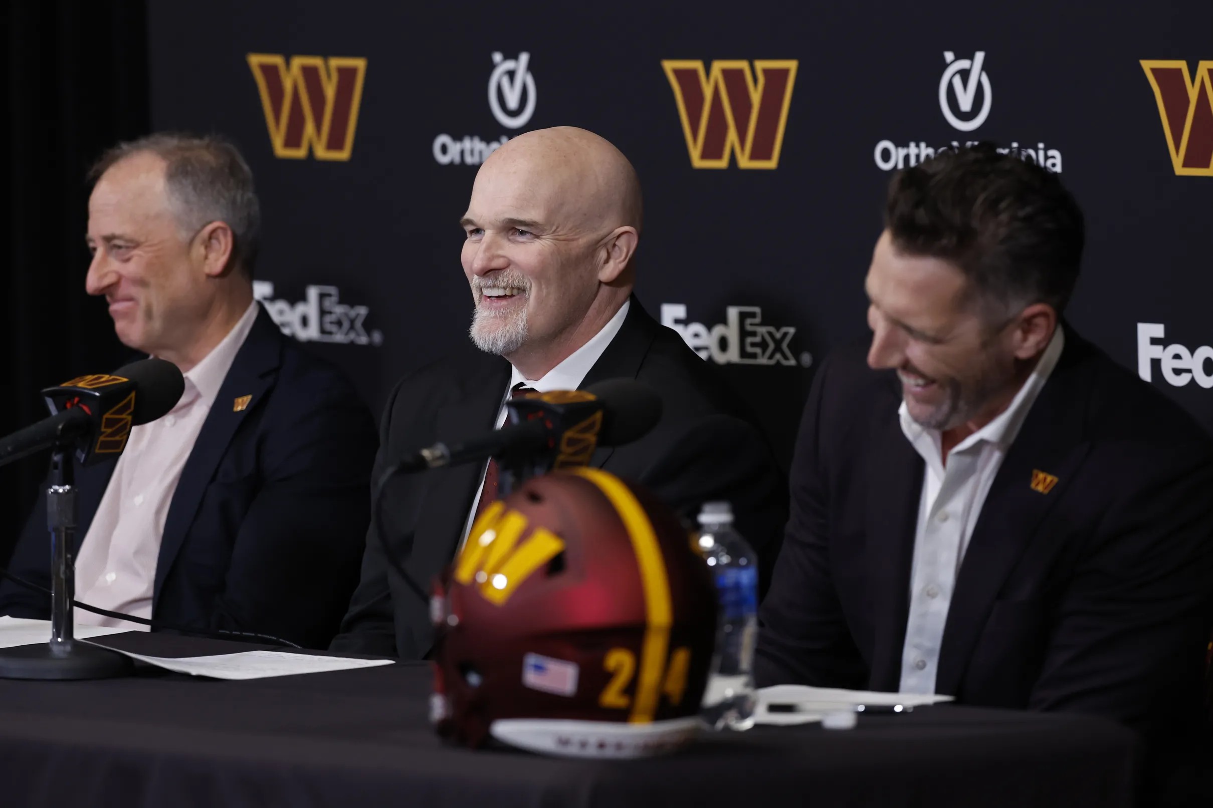 The Washington Commanders announce head coach Dan Quinn’s new coaching