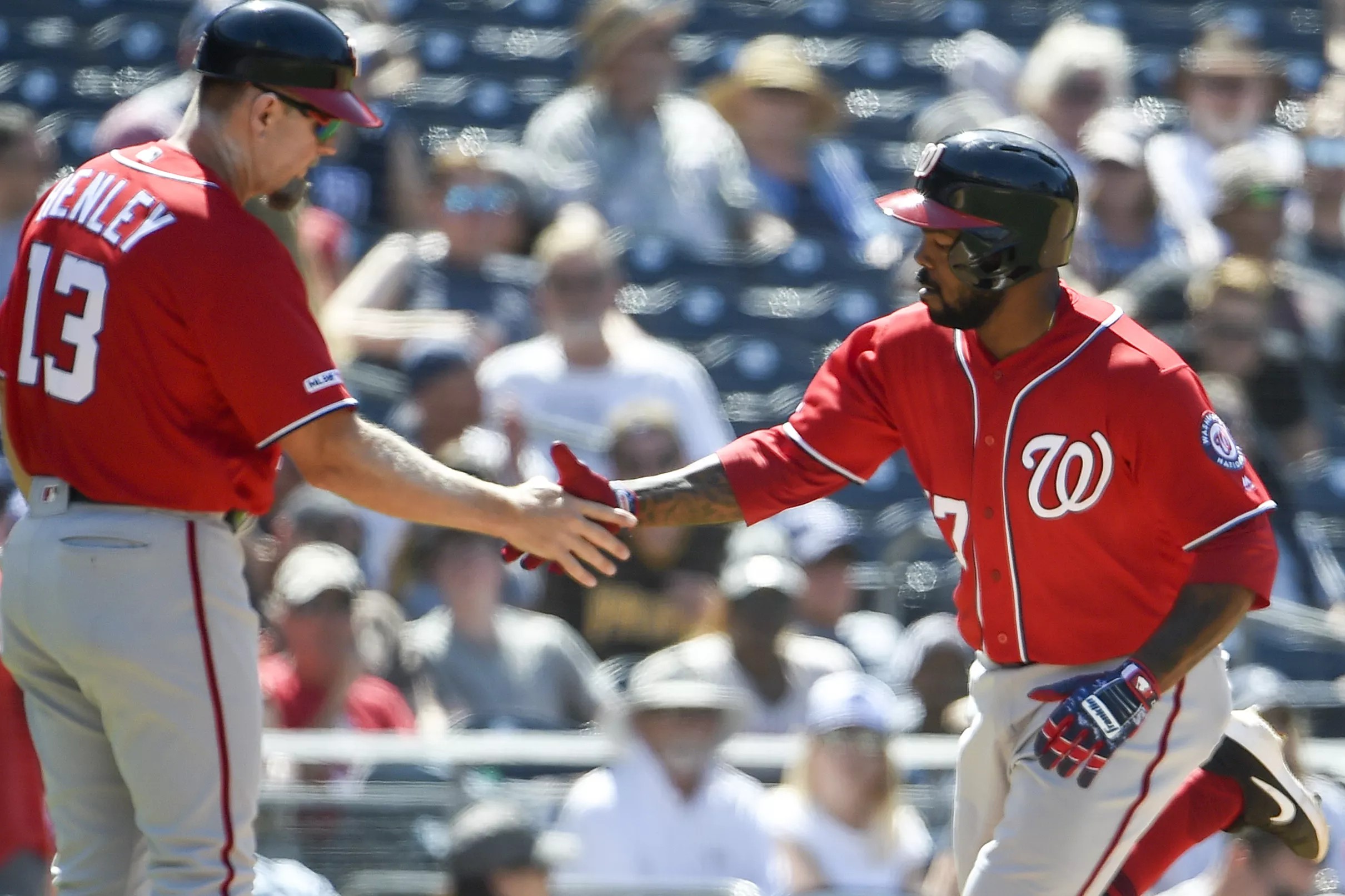 Washington Nationals hit four consecutive home runs in 52 win over San