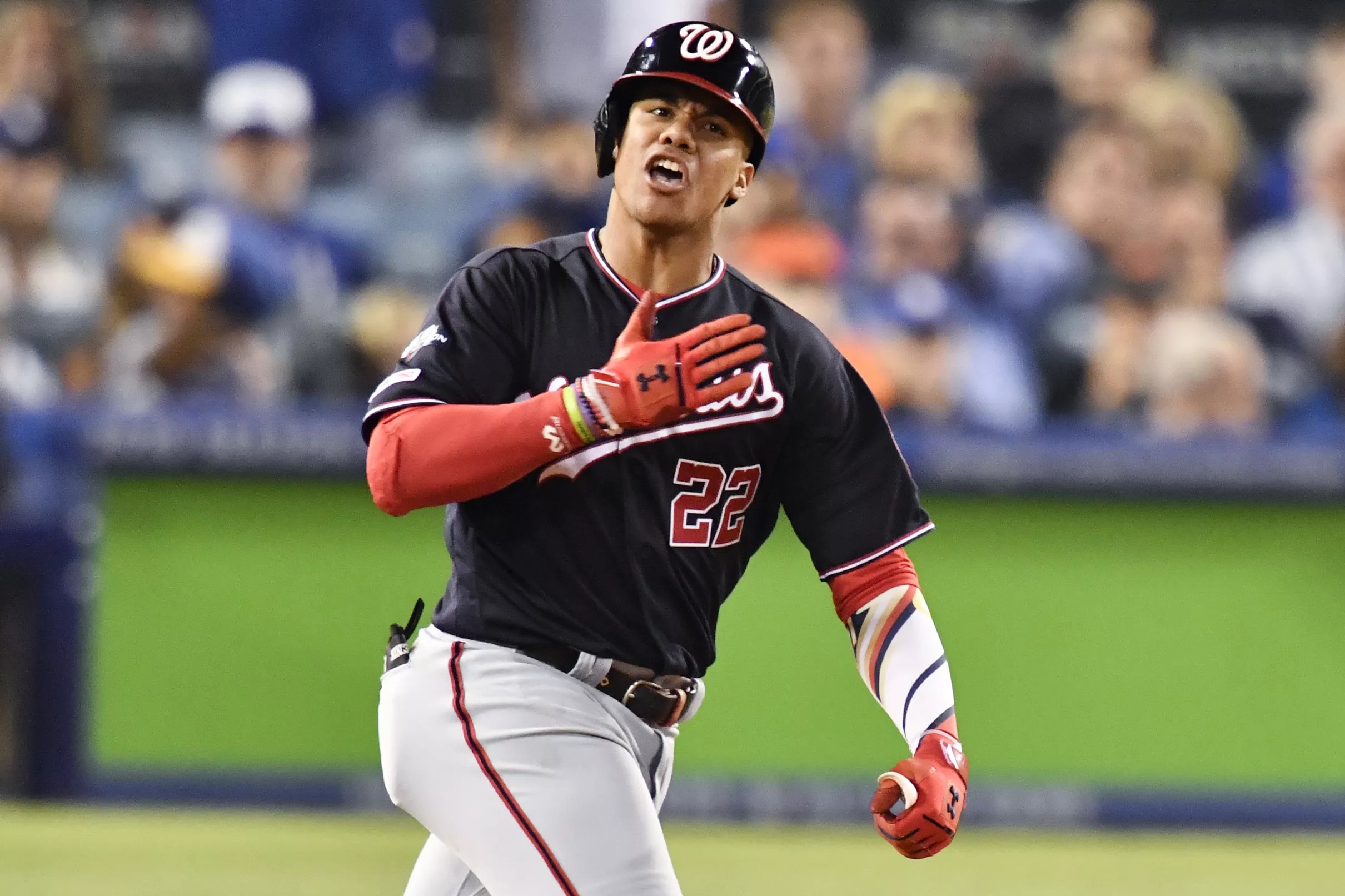 Juan Soto home run ties it at 33 in the 8th in the Nationals’ 73 NLDS