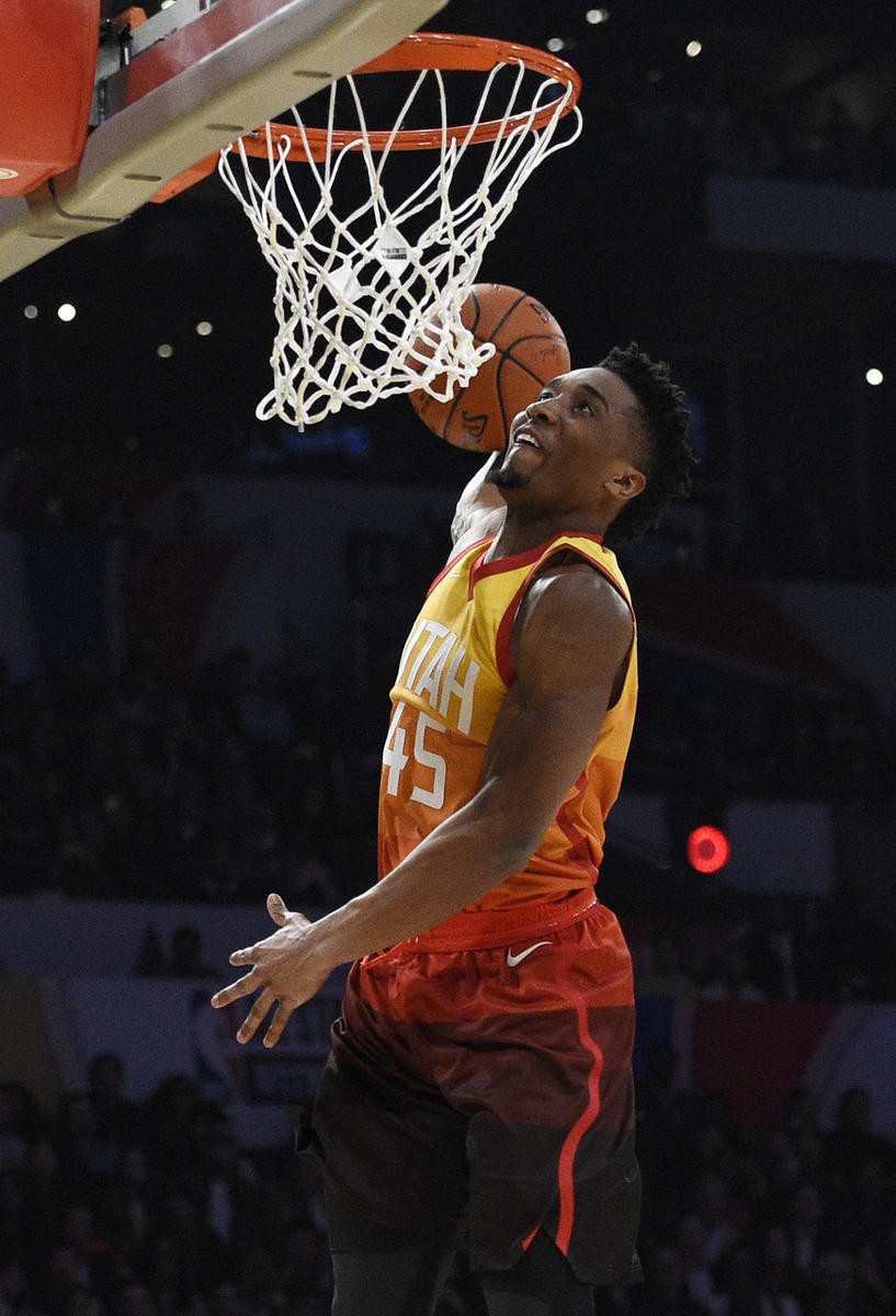 Utah Jazz Rookie Donovan Mitchell Wins NBA Slam Dunk Contest