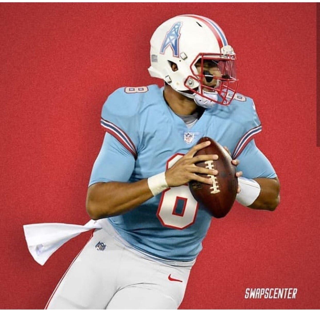 Titans Oilers throwback jerseys leaked Twitter - Music City Miracles