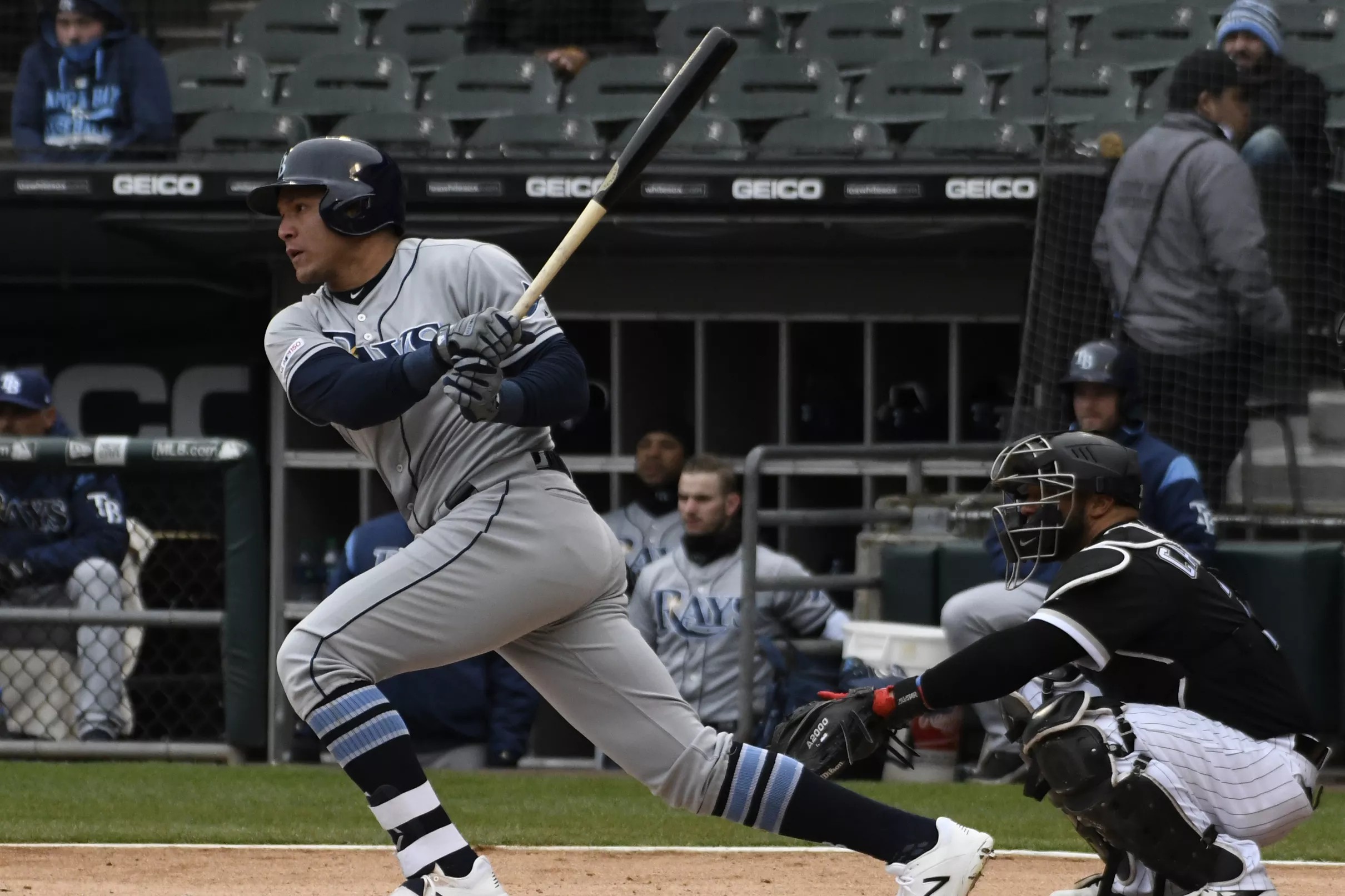 Avisail Garcia hit three of the hardest balls in Tampa Bay Rays history