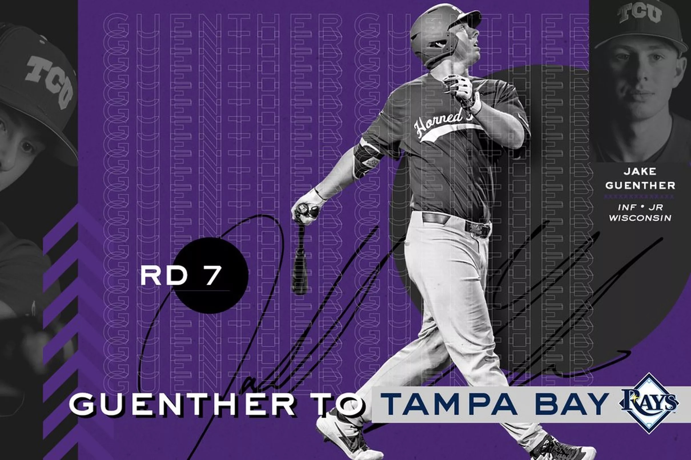 2019 MLB draft Tampa Bay Rays select 1B Jake Guenther with No. 218 pick