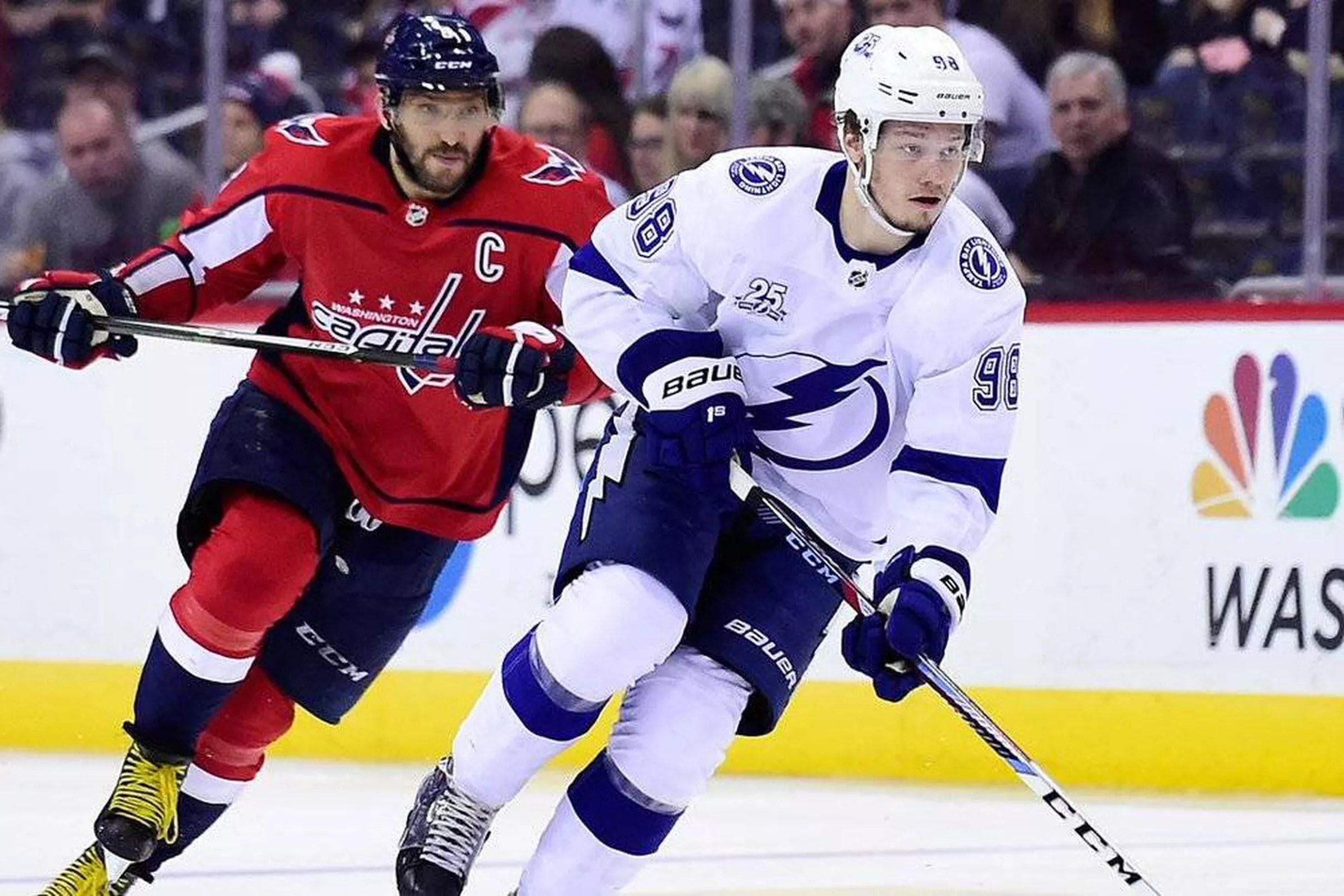 In 1st game in Tampa since cup win, Caps fall to Lightning 6-3 - WTOP News