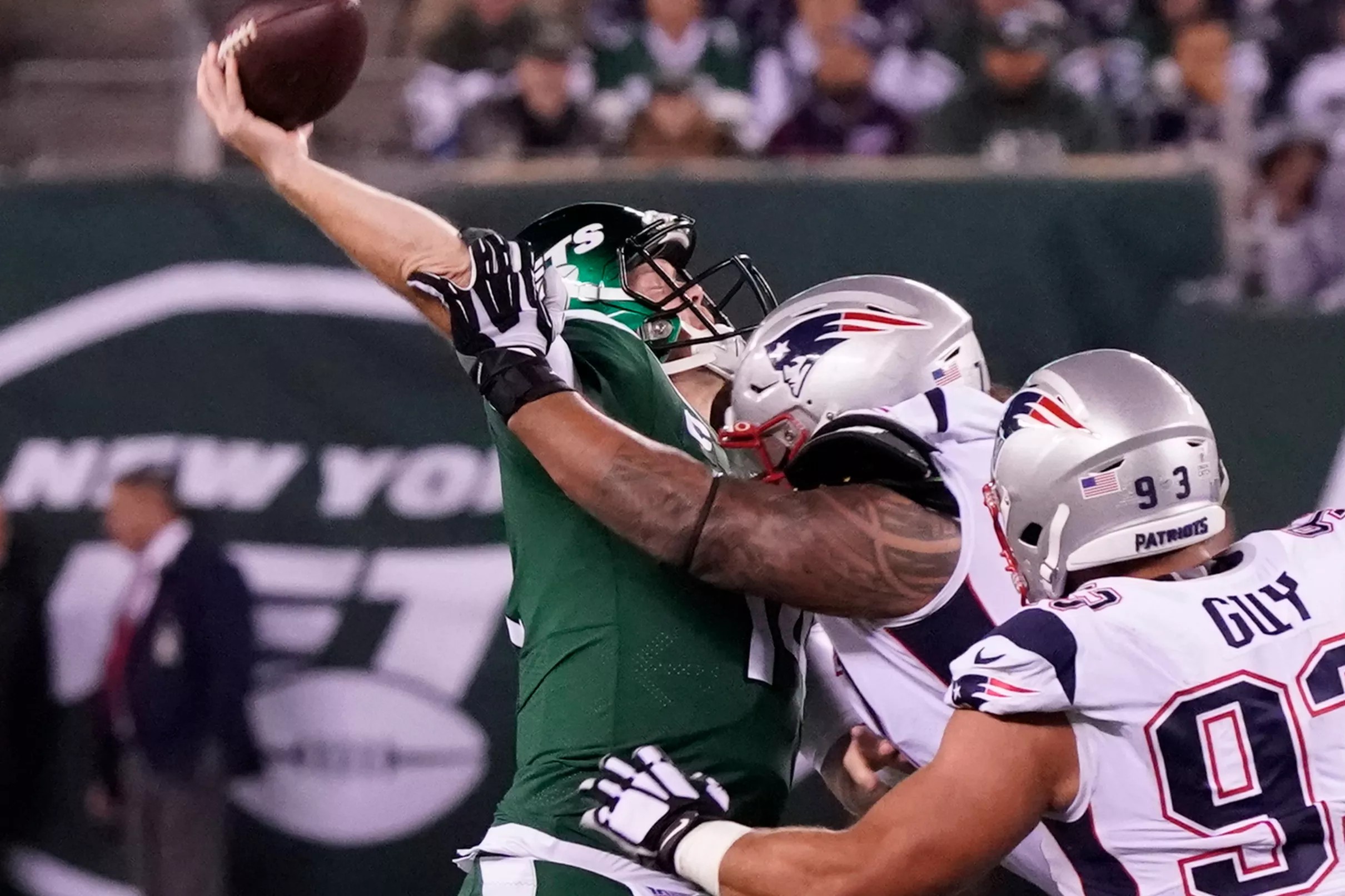 Patriots Aggressive Defense Had Jets Quarterback Sam Darnold ‘seeing