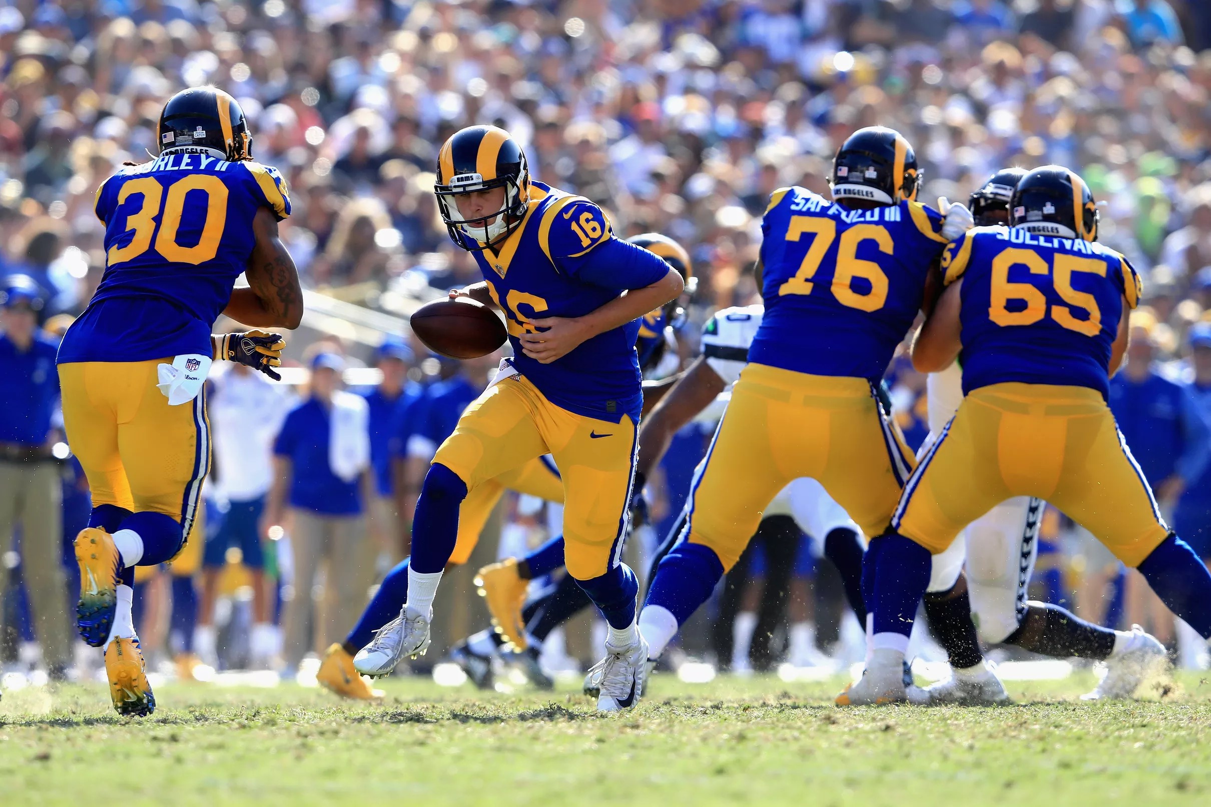 Rams to sport throwback blue and yellow uniforms more this season NFL -  Bally Sports