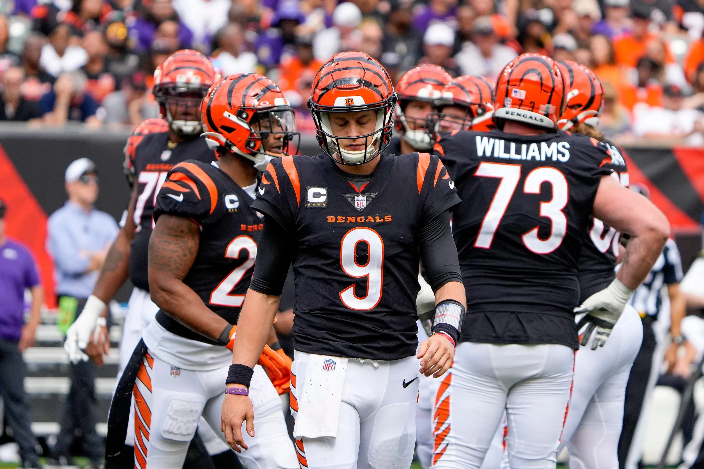 ORANGE IS THE NEW PURPLE: Photos show Joe Burrow practicing in Bengals  jersey