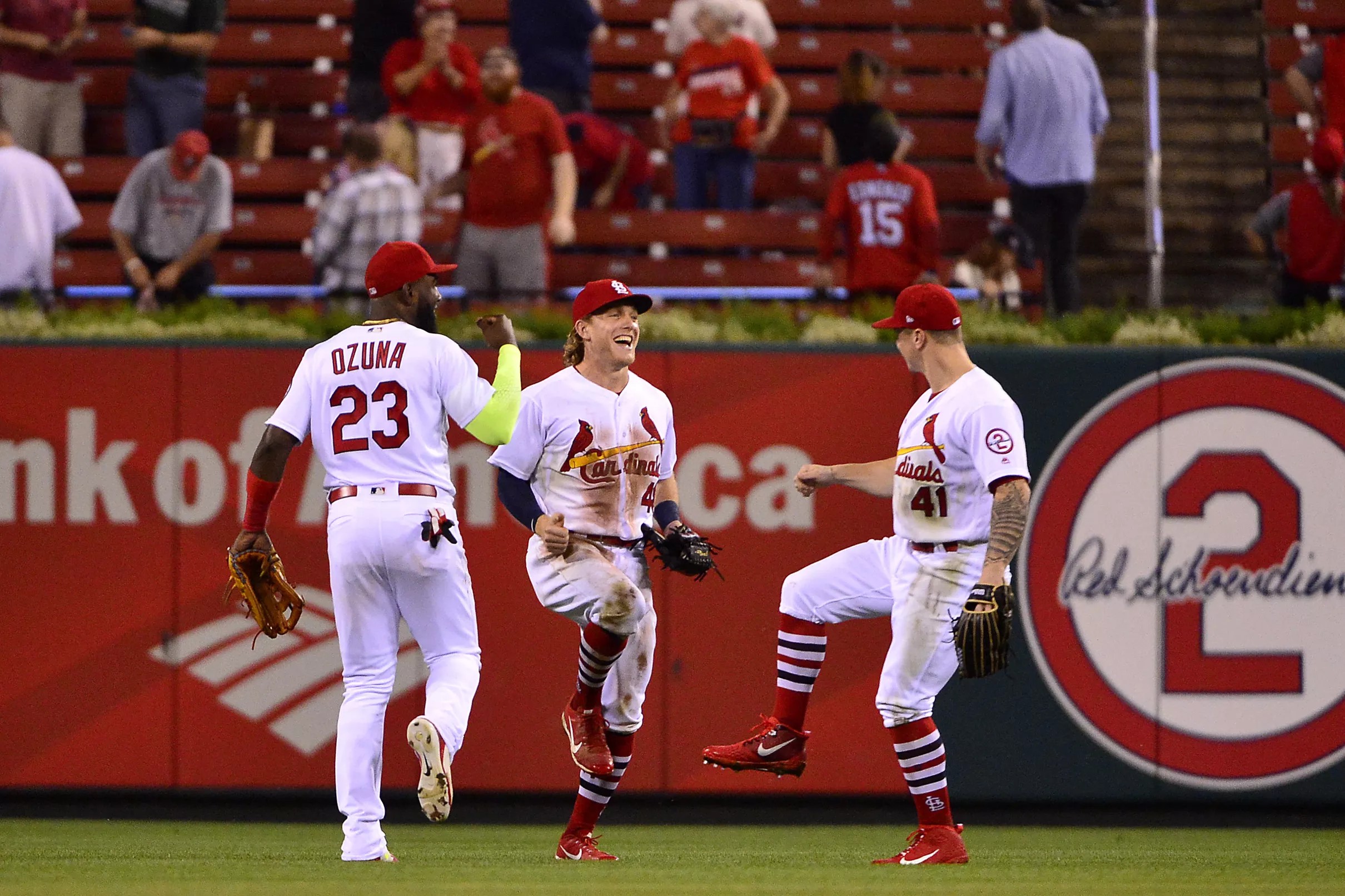 The rotating outfield of the Cardinals