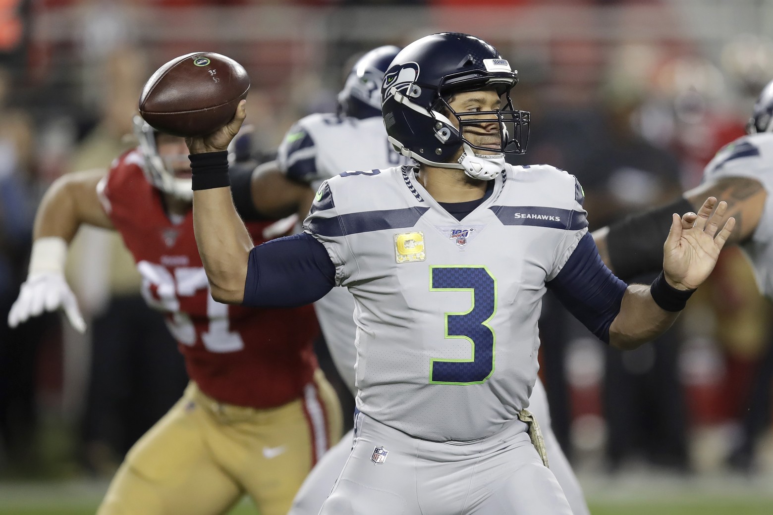 Analysis Is Russell Wilson leading a threeman race for
