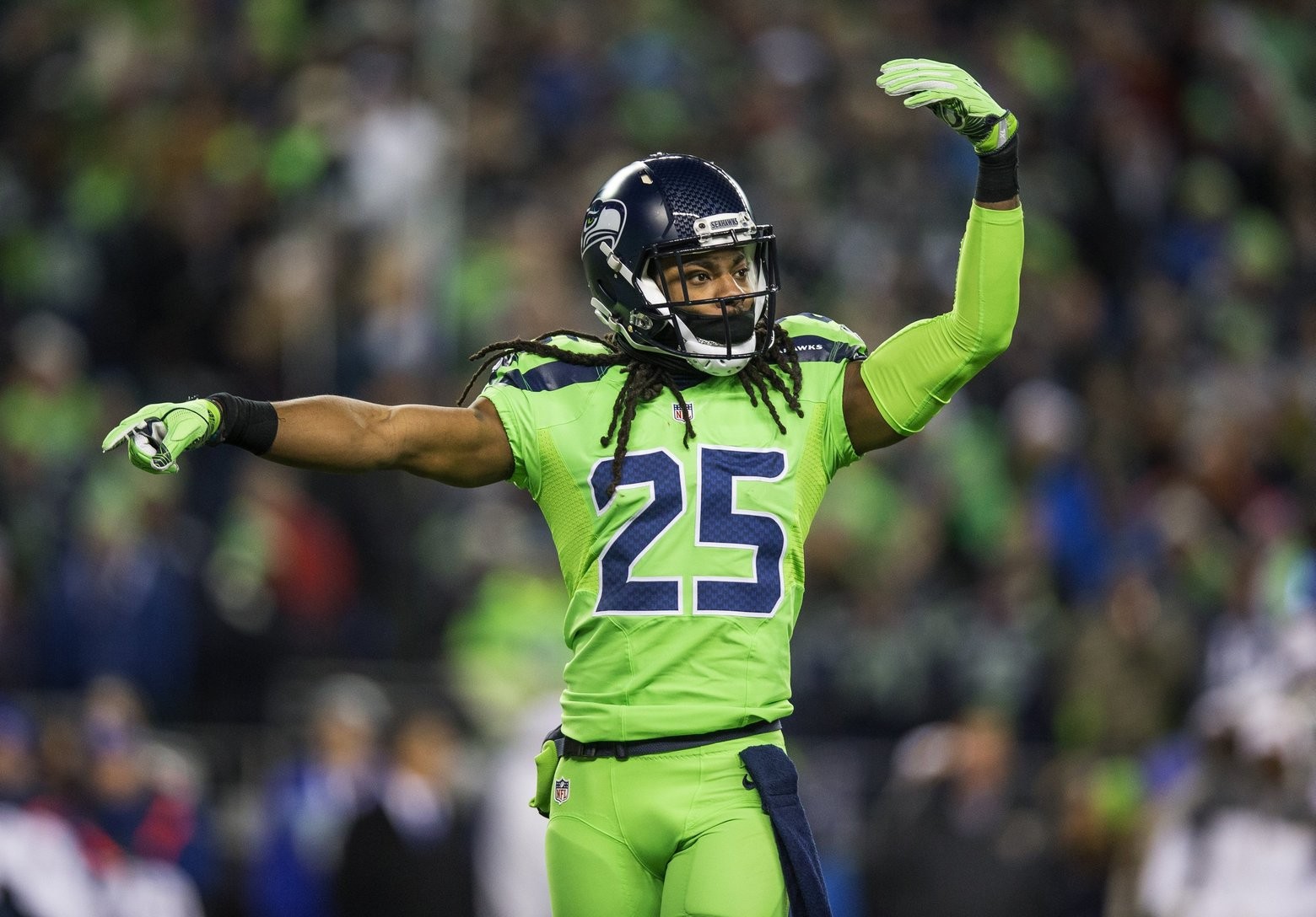 All neon everything. How do you feel about the Seahawksâ€™ â€˜Action Greenâ€™ uniforms?