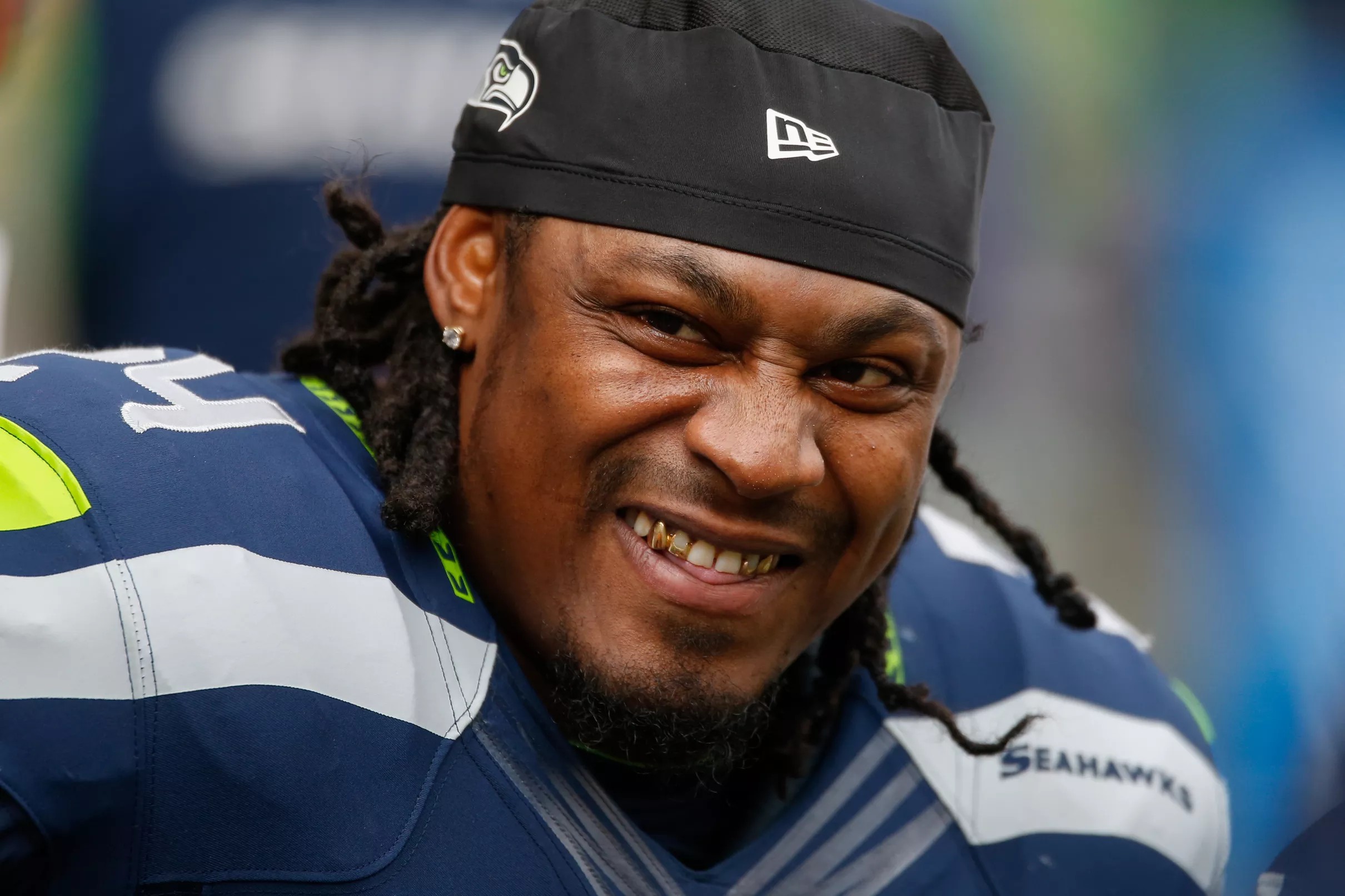 Marshawn Lynch is enjoying himself during his second stint with the