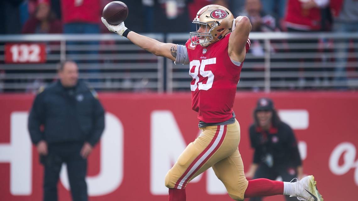 George Kittle's record-setting day: 49ers, Broncos sound off on the tight  end's performance - Niners Nation