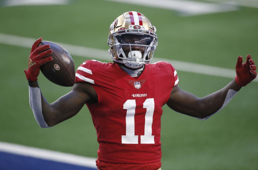 SF 49ers Brandon Aiyuk now only 194 yards away from franchise record