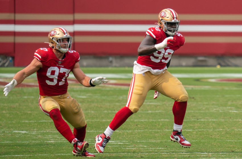 San Francisco 49ers defensive tackle Javon Kinlaw (99) is