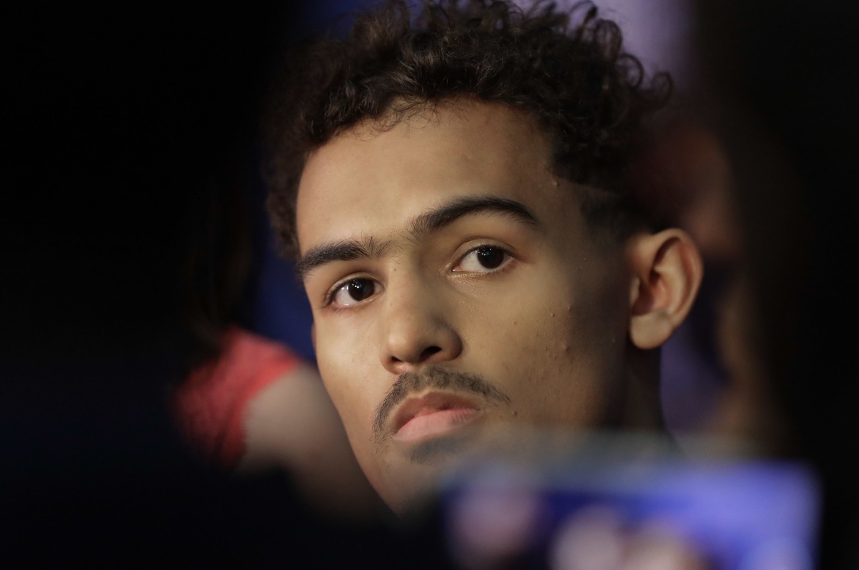 trae young shush knicks