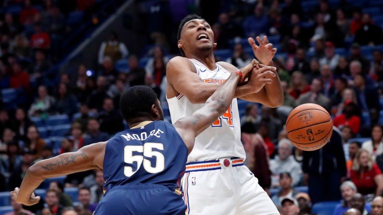 Knicks' Rookie Lineup Builds Big First-half Lead But Pelicans Come Back ...