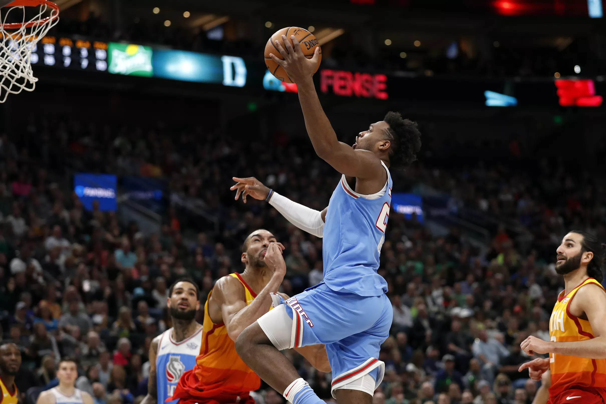 Kings 97, Jazz 103 A Close One in Utah