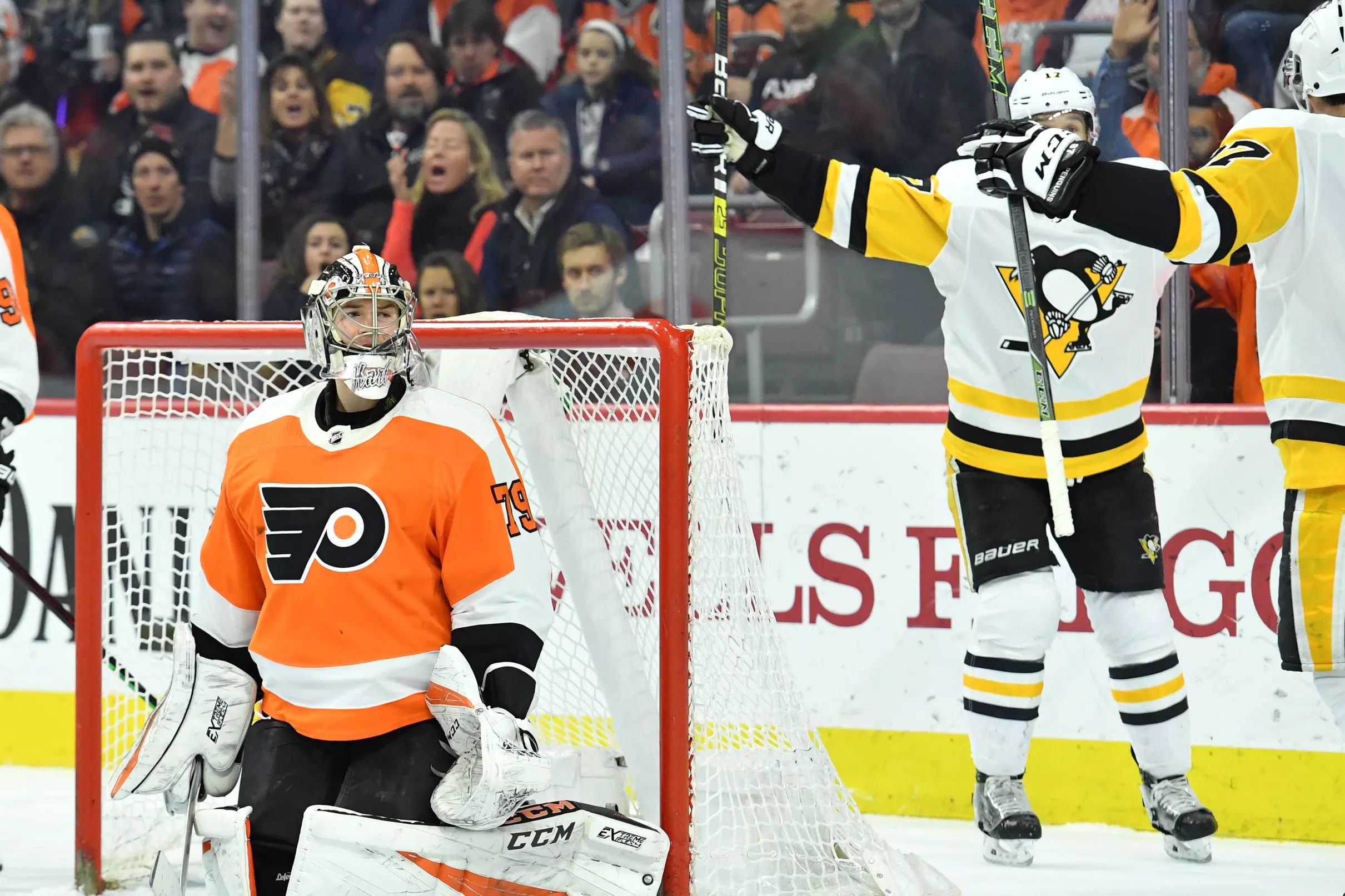 Penguins vs. Flyers Recap Crosby Carter Hart to the show