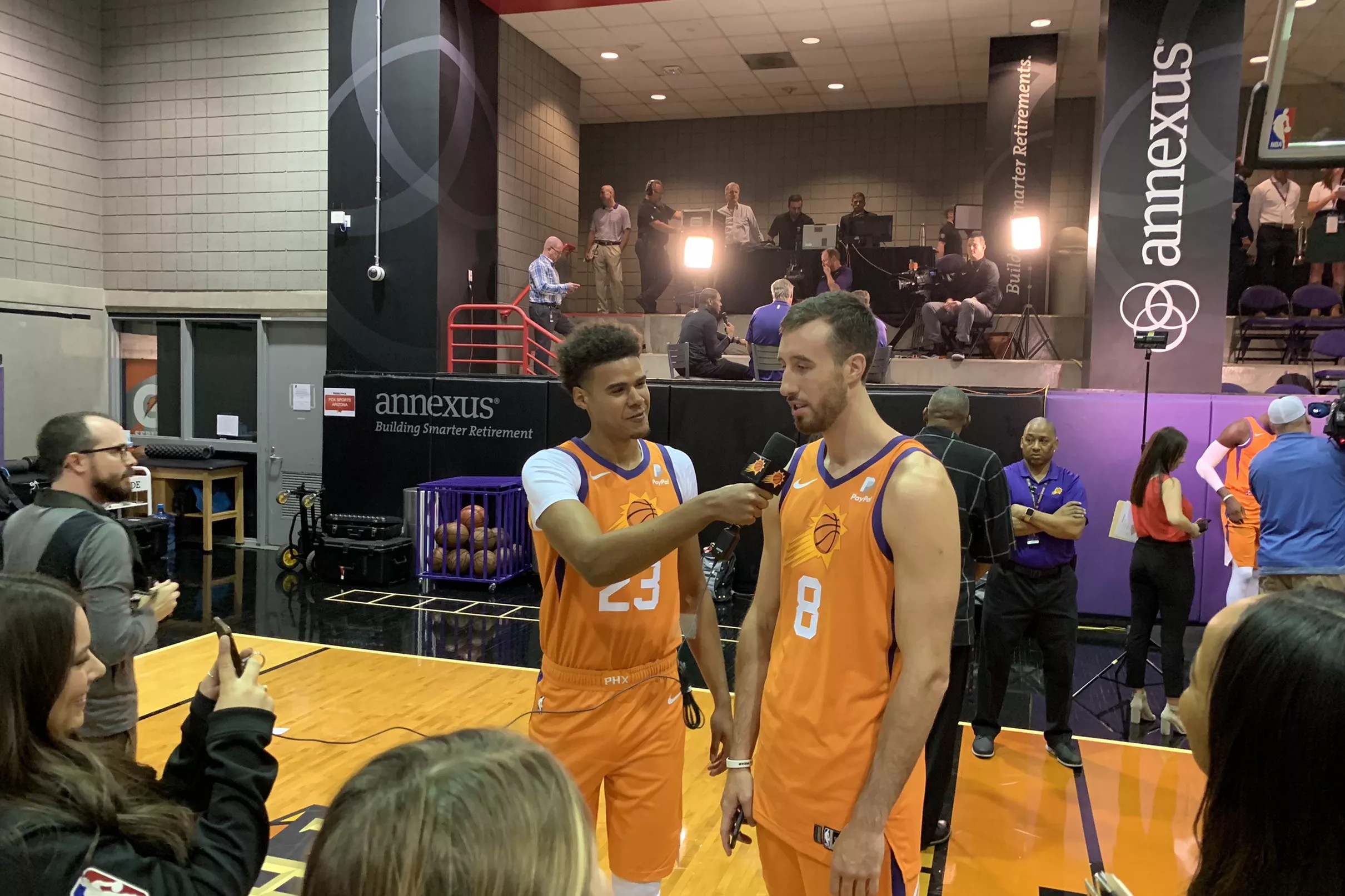 Phoenix Suns Media Day Interview Central the supporting cast