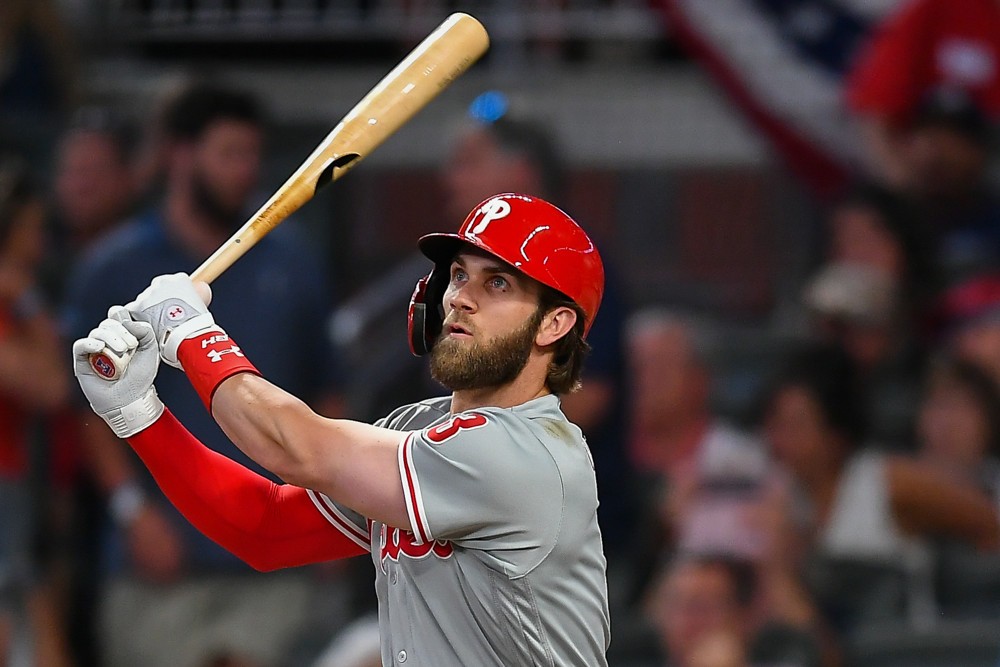 Bryce Harper, long balls lead the way for Phillies’ fourth straight win