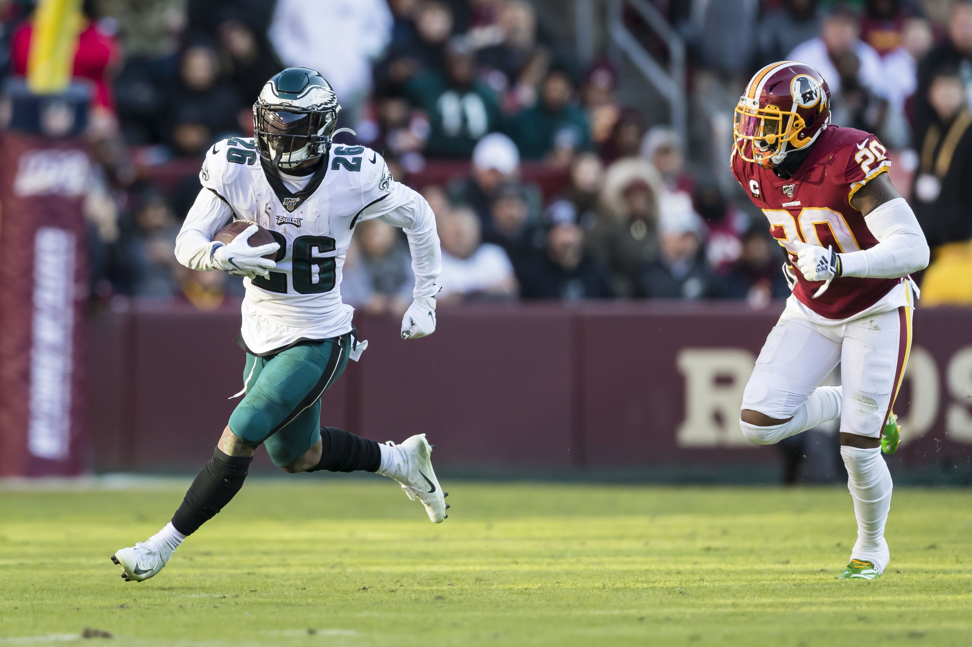 Miles Sanders sets Philadelphia Eagles rookie all-time rushing record