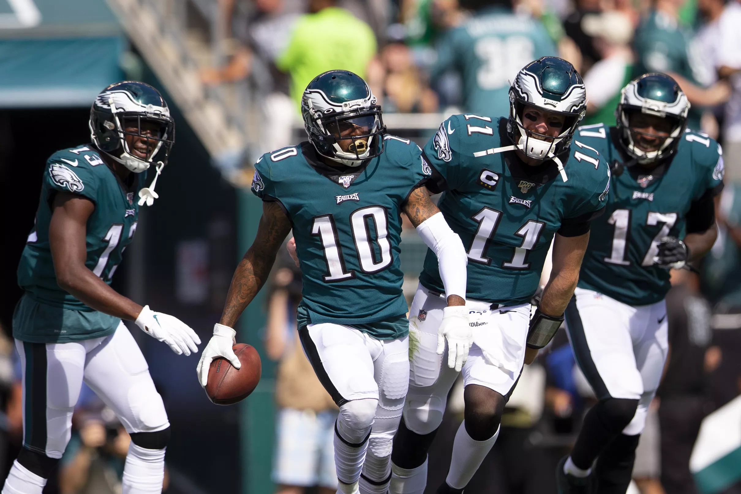 The Eagles’ trio of starting wide receivers has a nickname