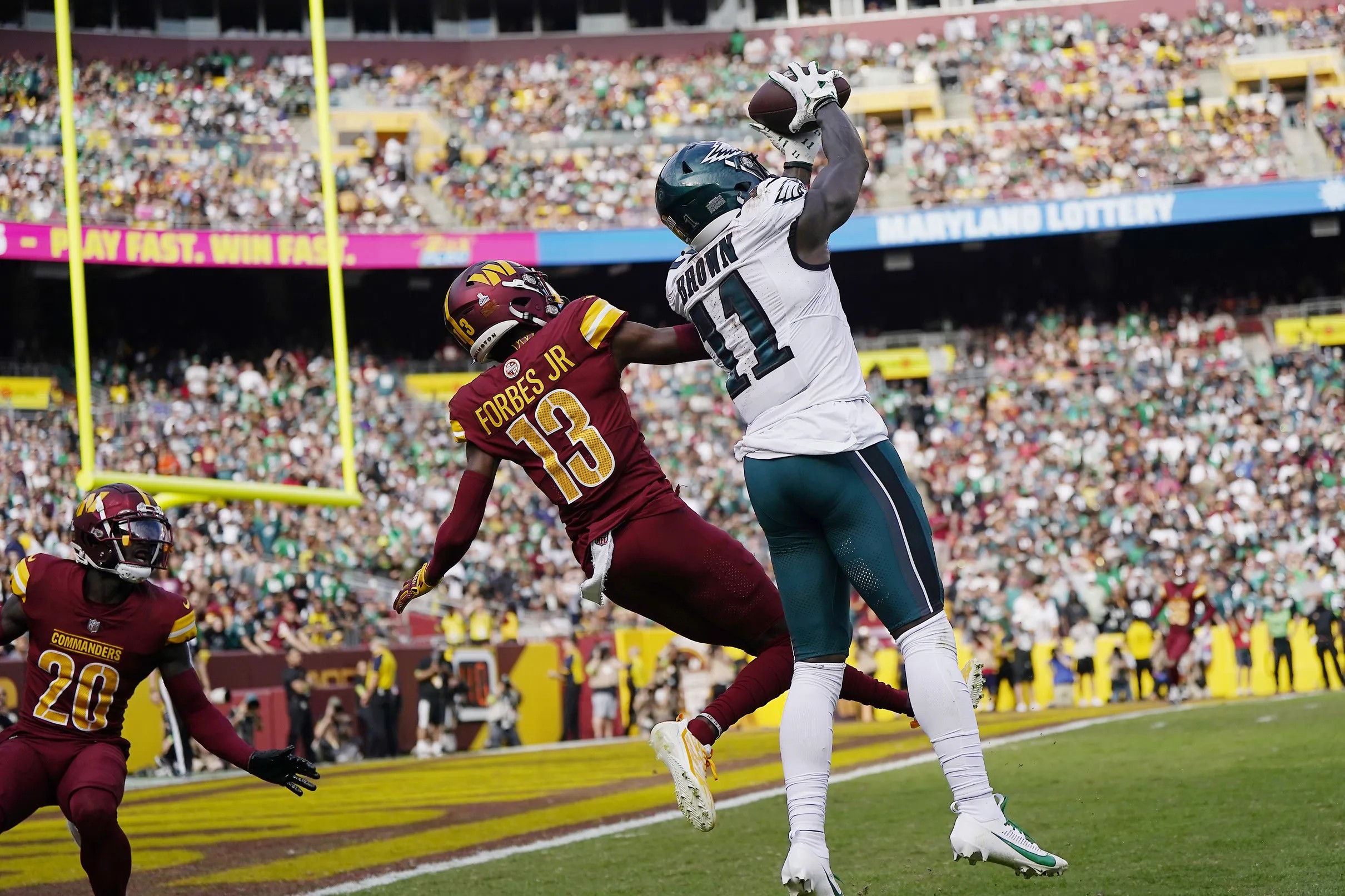 A.J. Brown And His Eagles Teammates React To The WR’s Record-breaking ...