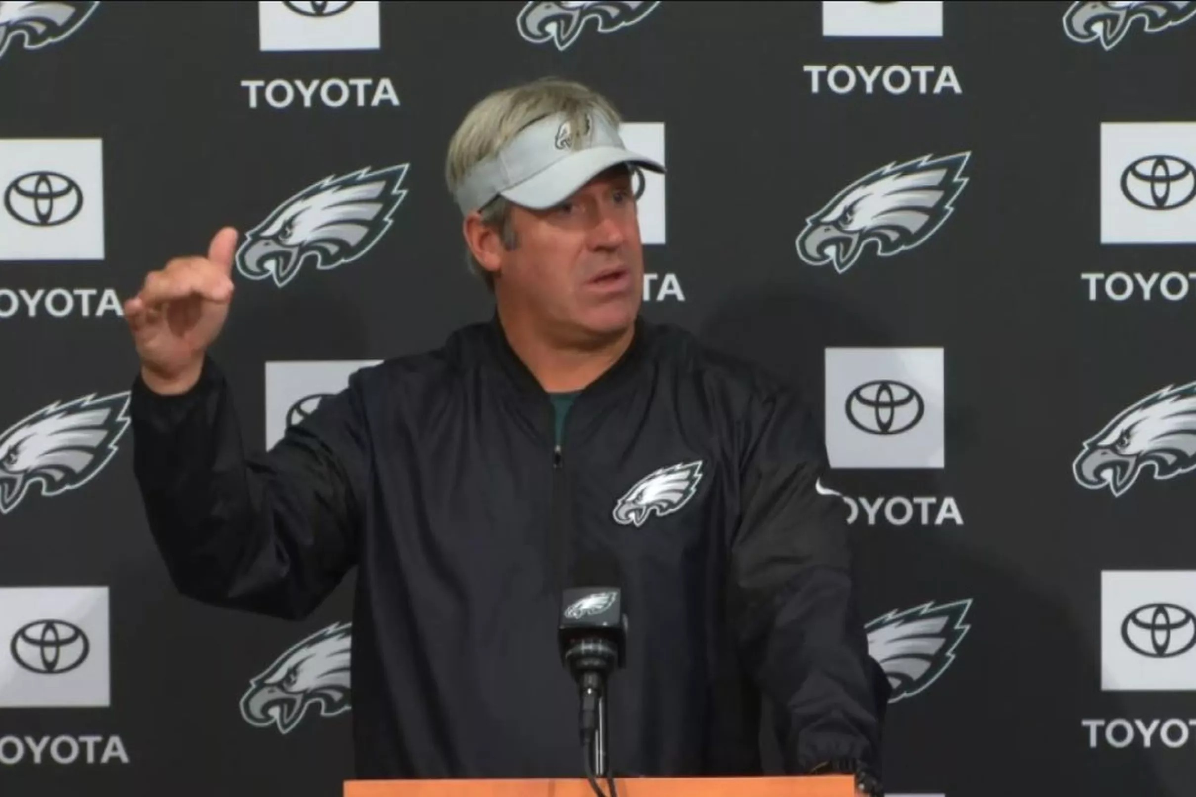 Eagles Head Coach Doug Pederson Talks Offensive Injuries And Facing ...