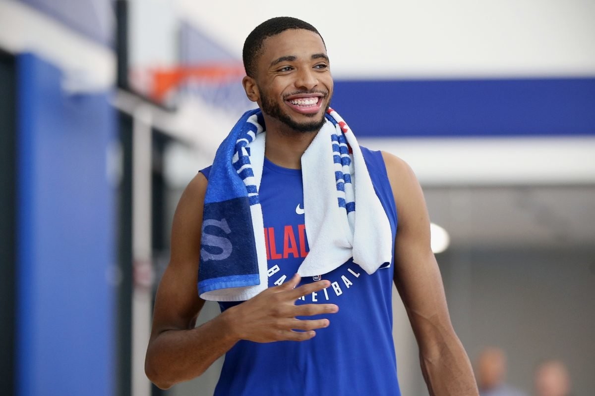 Mikal Bridges works out for his hometown Sixers