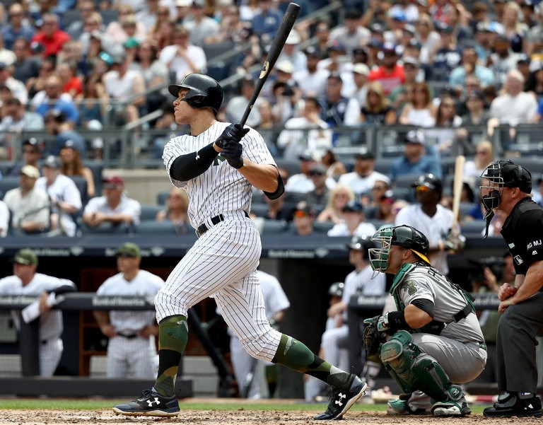 Aaron Judge’s Grand Slam Leads Yankees Over Athletics