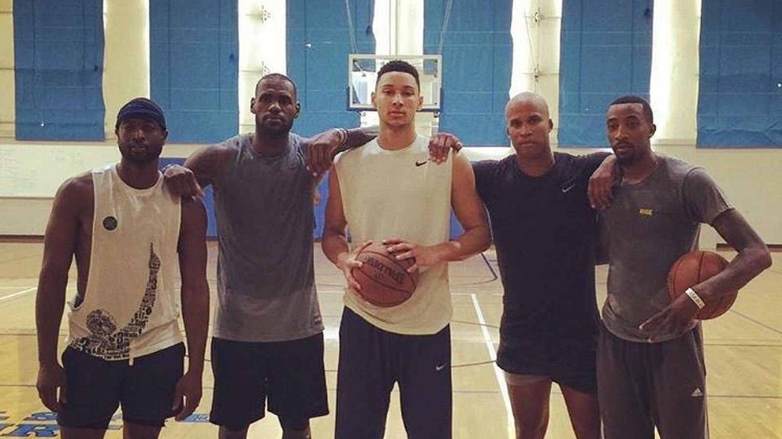 Sixers News Ben Simmons Is Working Out With Lebron James Dwyane Wade