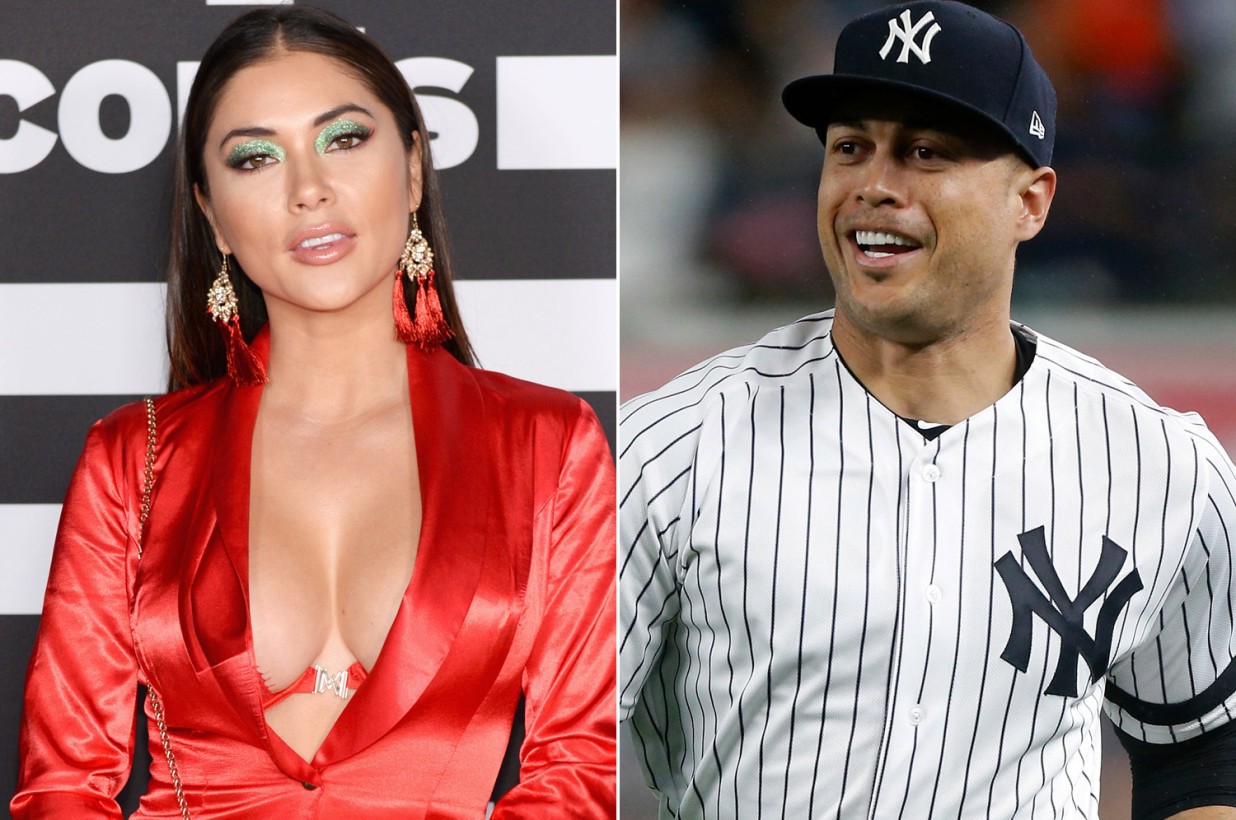 Giancarlo Stanton checks out UFC’s Arianny Celeste amid model breakup