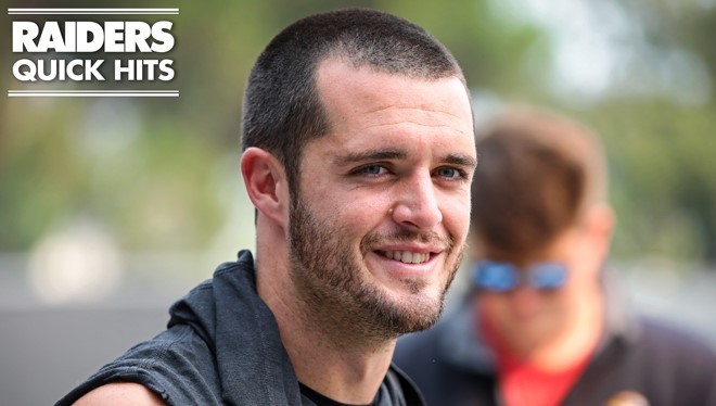 Quarterback Derek Carr: "My Job Is To Show Up Every Day"