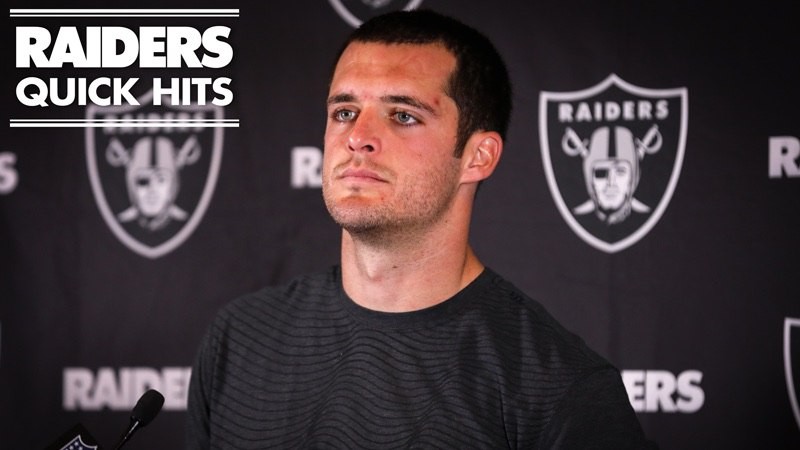 Quarterback Derek Carr: "We Have To Take Ownership"