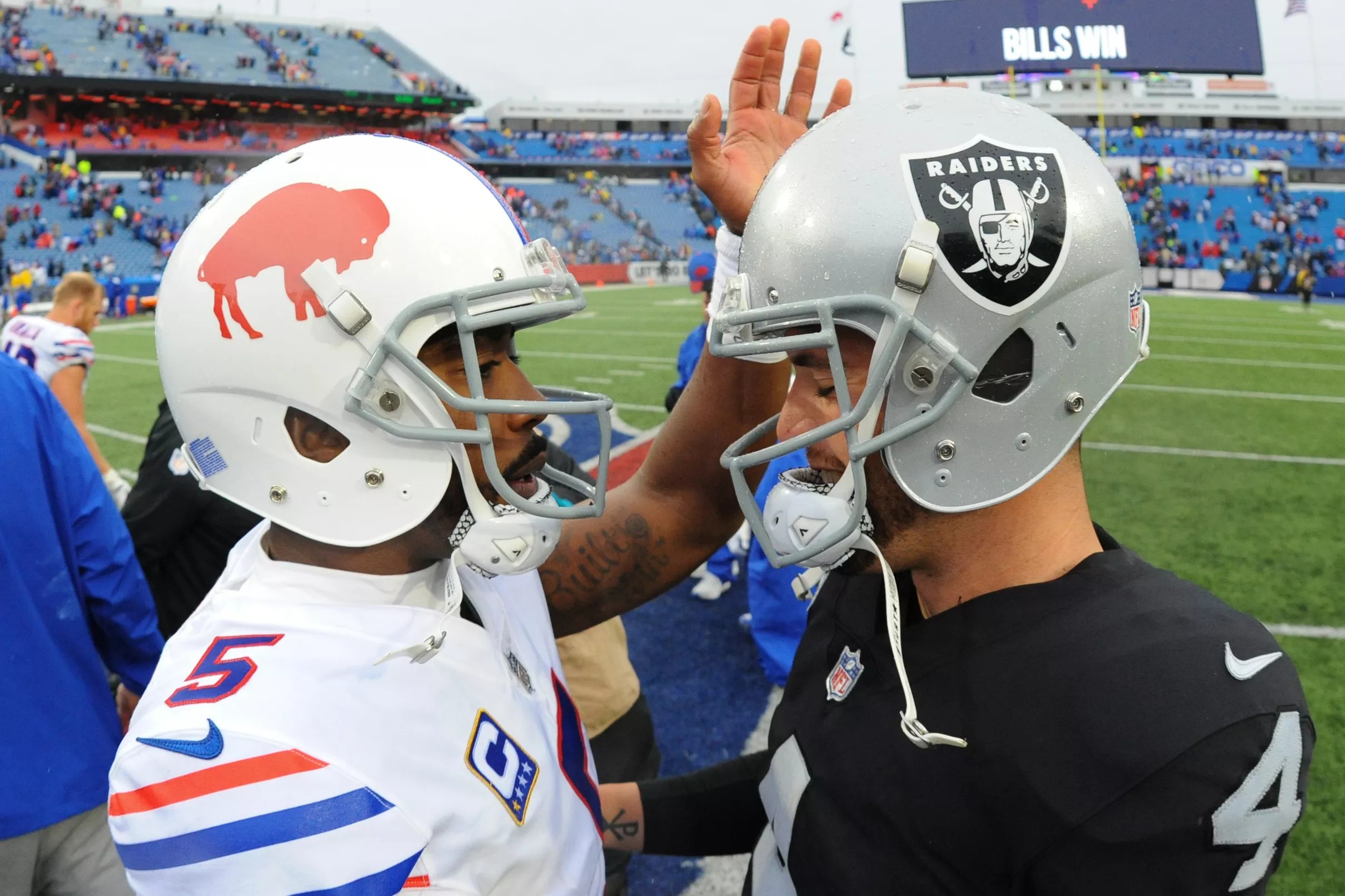 Raiders week 8 Report Card at Bills