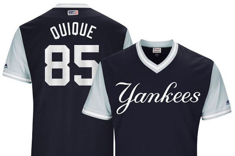What nicknames will Yankees wear on alternate uniforms during MLB Players  Weekend?