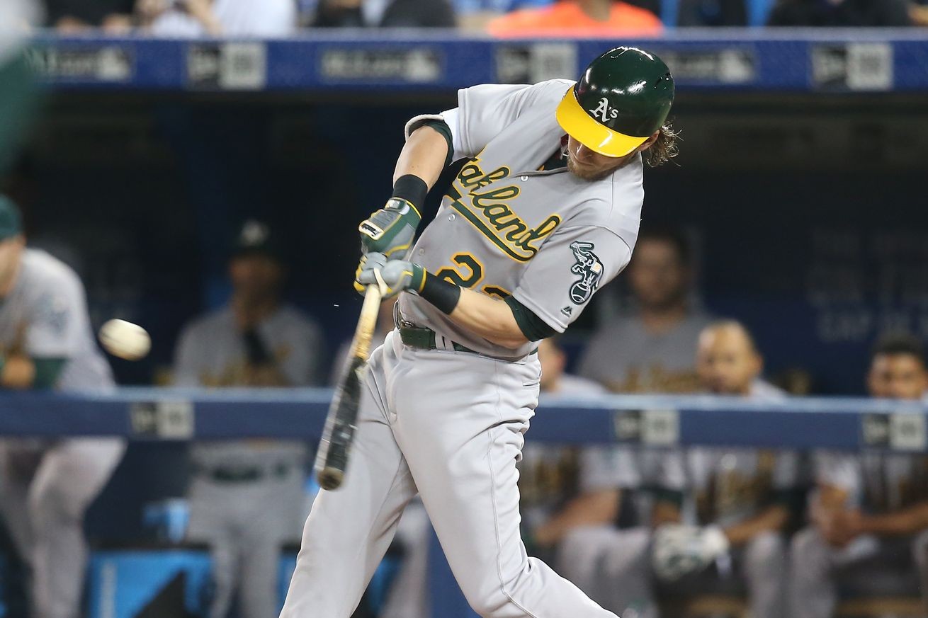 Oakland A's outfield by the numbers Josh Reddick's record hit streak
