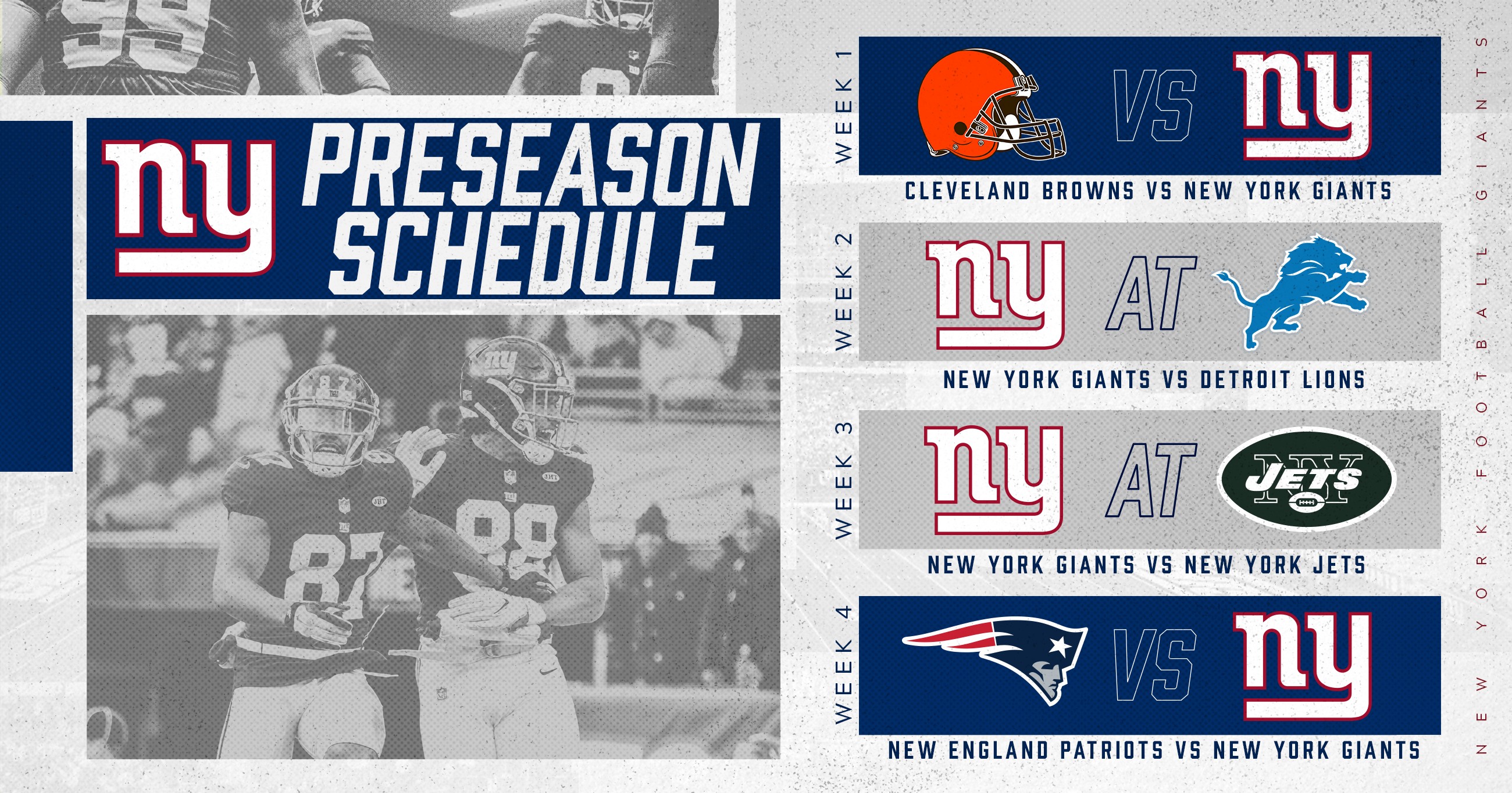 New York Giants 2018 preseason schedule announced