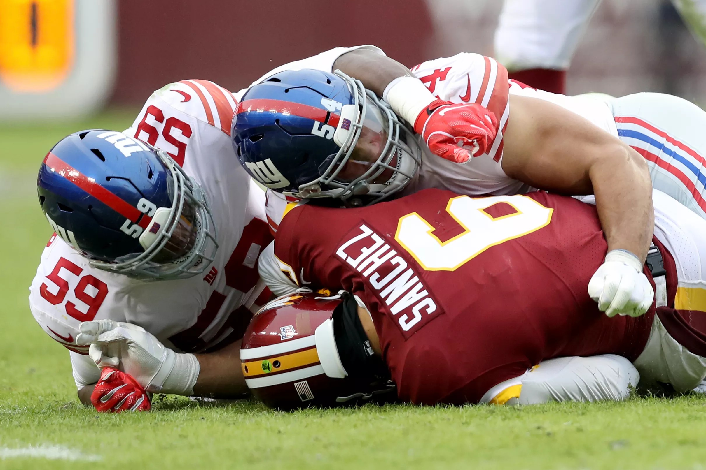 Giants Victory Sparks Wild Celebration By Jabrill Peppers - flj2w1f