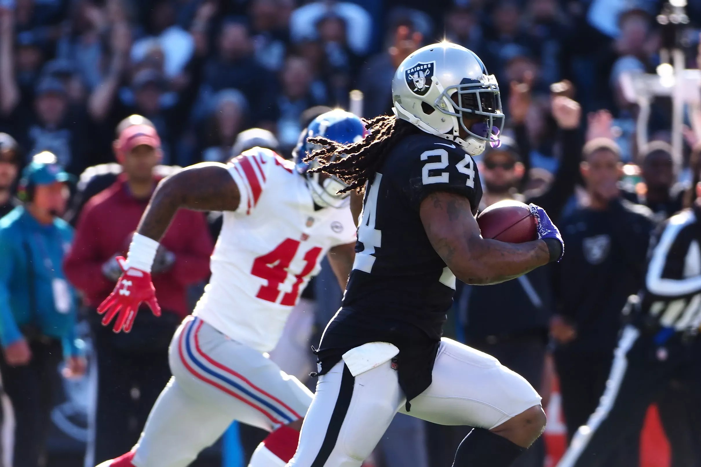 Giants at Raiders halftime score Giants offense struggles as Raiders